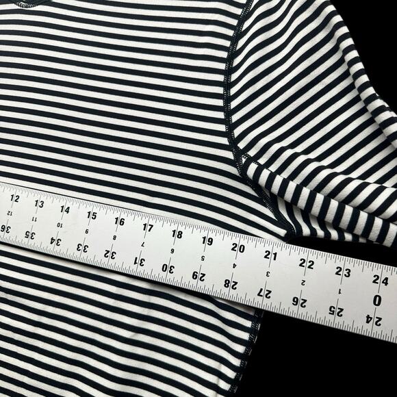 lululemon athletica Black and White Striped Sweatshirt - Picture 3 of 8